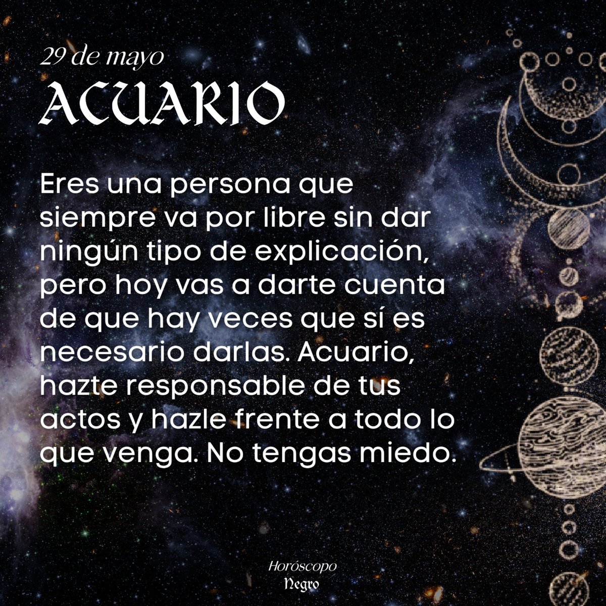 ✨♒✨ #acuario #horoscoponegro