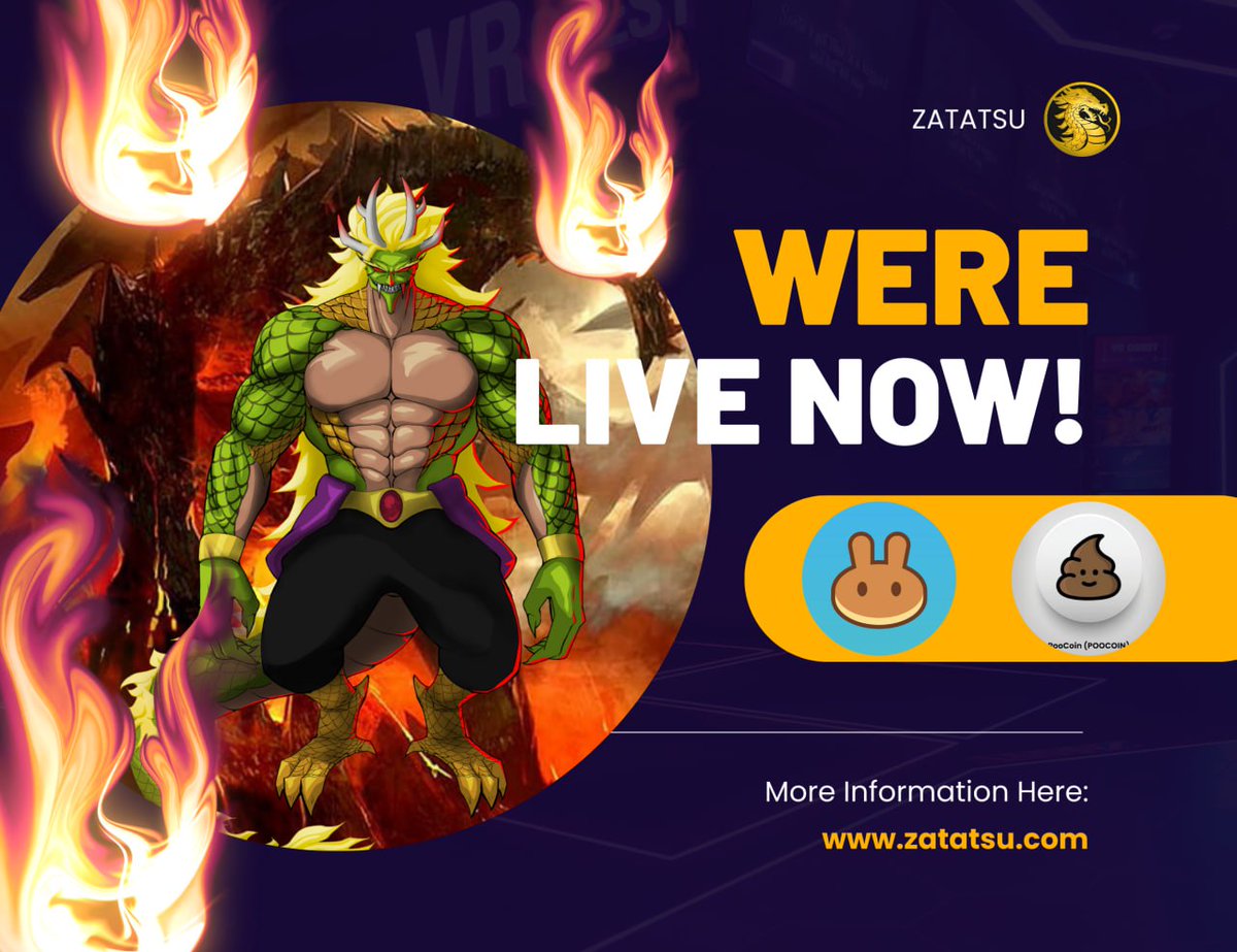 BSCGemsAlert's tweet photo. 🐉Zatatsu🔥

Created by Zakujira team as one of their ecosystems in the binance Smart chain

#ZATATSU Symbolizes people's power, change, spirituality and prosperity.

🐉Supply: 1Quadrillion

✅LP locked
✅Contract verified
Safe dev team with existing etherium project that hit… https://t.co/VvcJ5AQFGG