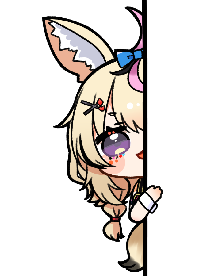 尾丸ポルカ 「とうか!」|やさしいVのイラスト