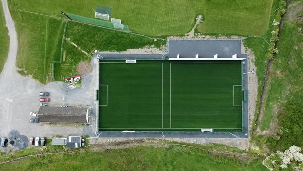 @DelvinGaa looking immaculate today as we complete our final walk around.
What a facility
- Skills wall 
- LED floodlighting 
- Grit and concrete footpaths 
- Retractable GAA goals 
- Pitch divider netting 
Great to be involved in this project from design to delivery.