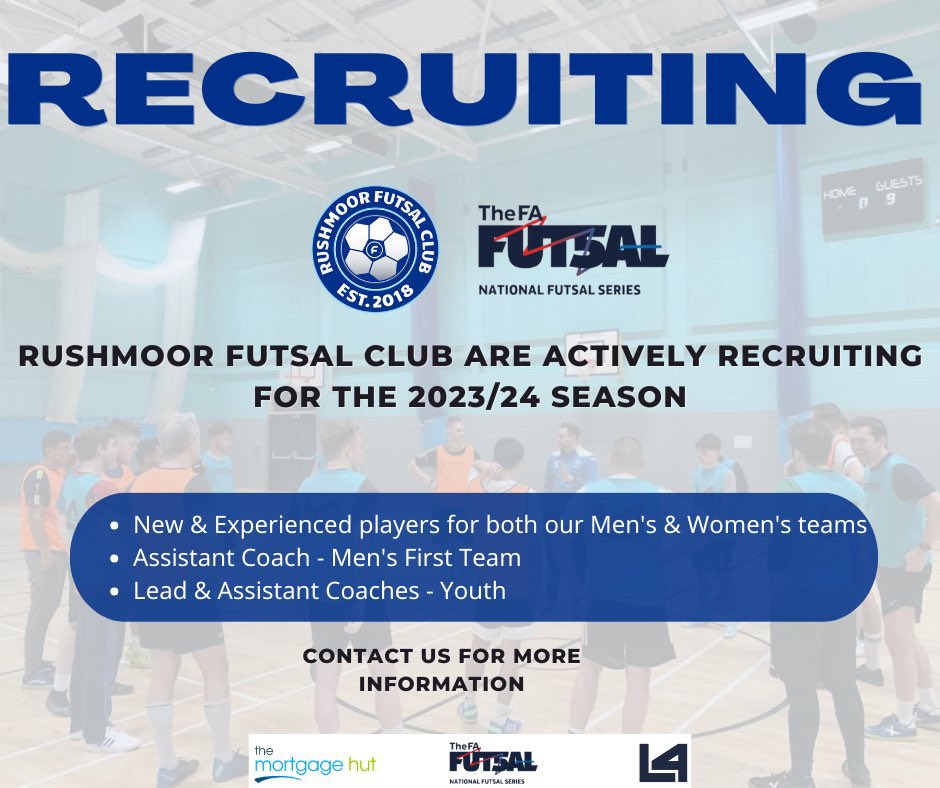 @Rushmoor_Futsal <a href="/RCFCLadies/">Rushmoor Community FC Women</a> <a href="/FA_NFS/">FA National Futsal Series</a> <a href="/HampshireFA/">Hampshire FA</a>