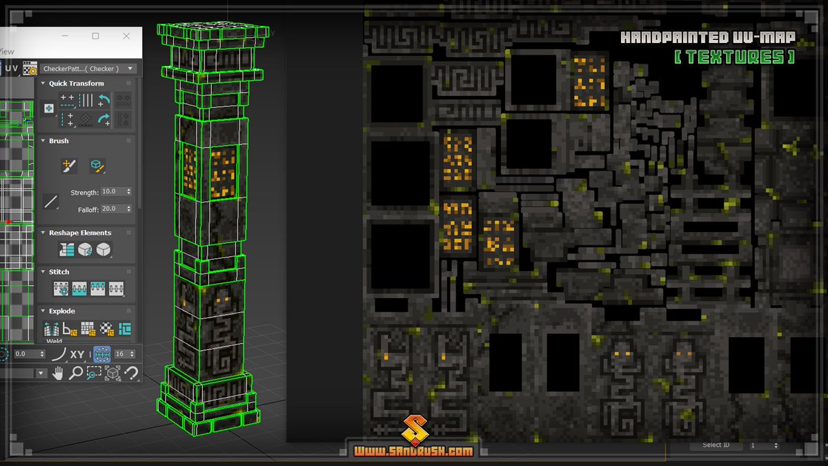 thesandrush's tweet photo. We work on some exciting new maps for GEAR UP! Our talented Co-Founder and 3D-Generalist @NftVoxel is optimizing #voxel assets for web-based experiences.
@TheSandboxGame #gamedesign #gamedev #gameart #texturemap https://t.co/foPsF83Kc8