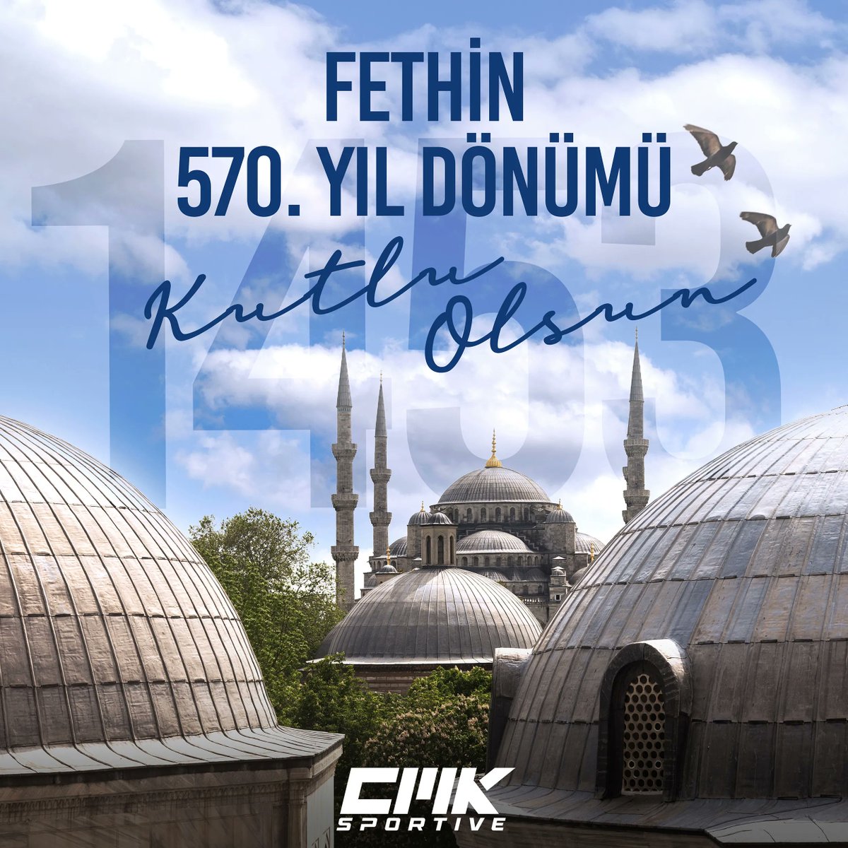 Büyük zafer, sadece bir şehrin ele geçirilmesi değil, aynı zamanda hoşgörü, adalet ve birlik ruhunun bir simgesidir. İstanbul'un fethinin 570. yıl dönümü kutlu olsun. #1453Fethi #İstanbulunFethi #FatihSultanMehmet #Fethi1453 #ConquestofIstanbul #Istanbul1453 #FatihinFethi