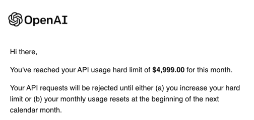 This is the story of how I, a PhD student, owe @OpenAI  $5,000 dollars and might lose access to my main tool of work.

This is a lesson for others building AI apps, but one that has not been resolved yet.

It all starts with a viral app in 2022 and a GPT-4 key in 2023.