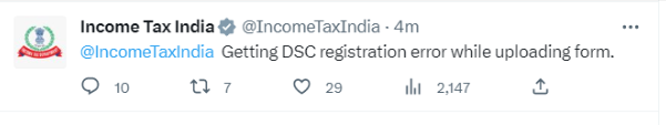 WeekendInvestng's tweet photo. Why Income tax india is complaining to Income tax india 🤣 https://t.co/Ihv5ZSMyde