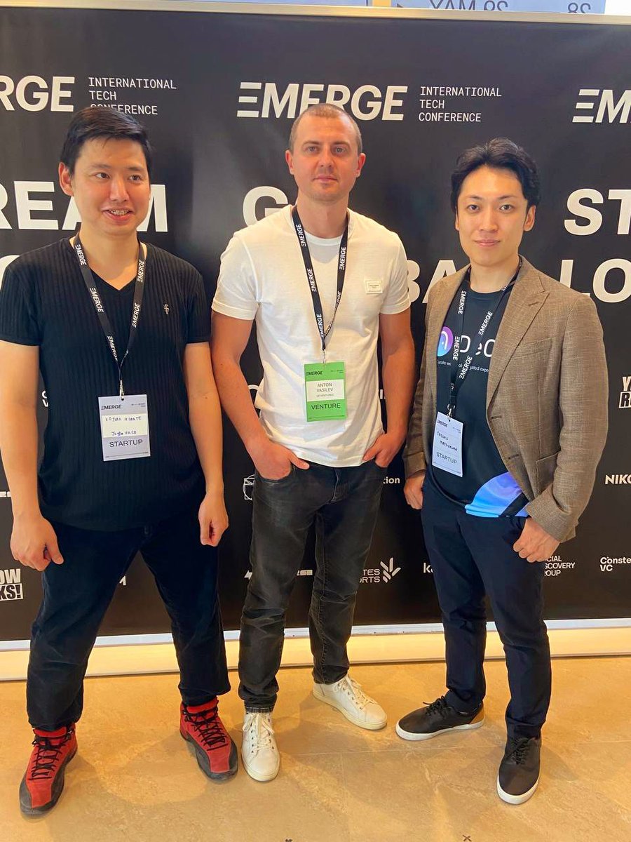 meetyourmaker23's tweet photo. I had a great time attending the Emerge Tech Conference and catching up with my friends from Japan. @kojirohirate , @tusk0304 was nice meeting you, guys!
@Joyfa_official
#emerge #joyfa #decir #tech #Web3 https://t.co/rQYdaqrE43