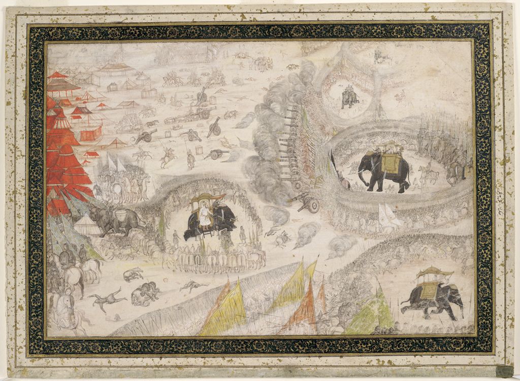 29 Mayıs 1658'de mirzalar Evrengzîb ve Murad Bahş ağabeyleri veliaht Dârâ Şükûh'a karşı Samugarh'da zafer kazandı. Bâbürlü tahtı uğruna verilen bu mücadele Bâbürlü veraset savaşlarının en kanlılarından biriydi. Mirzaların Padişah babalarına isyanı adı konmamış bir kanun gibiydi.