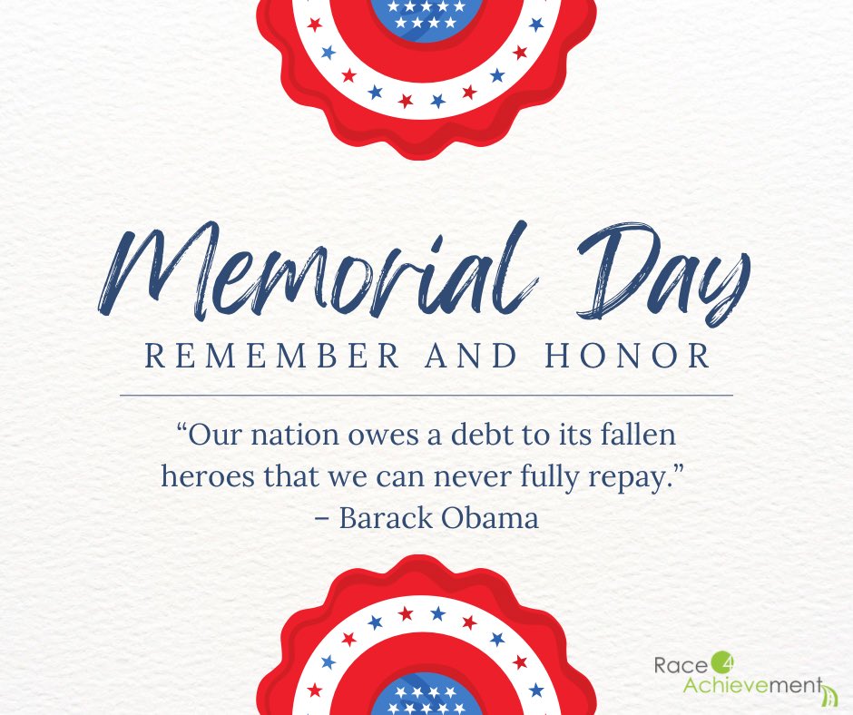 Today, we honor and remember those who have fallen. Thank you to the brave men and women who made the ultimate sacrifice. 🇺🇸

Have a safe and happy Memorial Day!