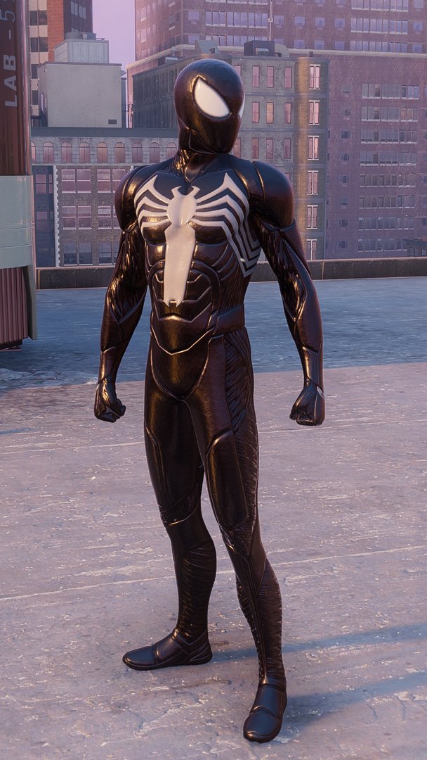 samk0006's tweet photo. We have a proper look at Insomniac's Symbiote Suit https://t.co/vqO6sdo23V
