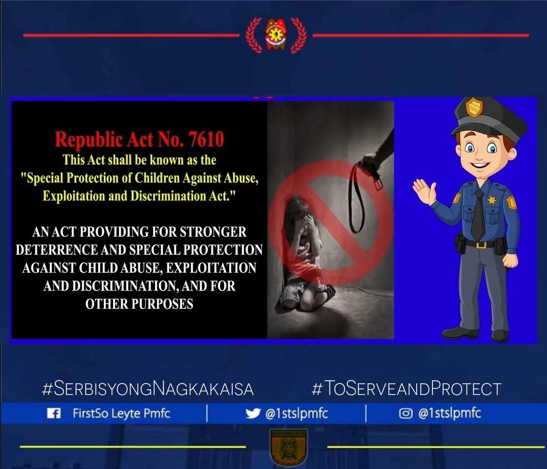 Protect our Children ...
STOP CHILD ABUSE !!!

#SerbisyongNagkakaisa
#ToServeandProtect