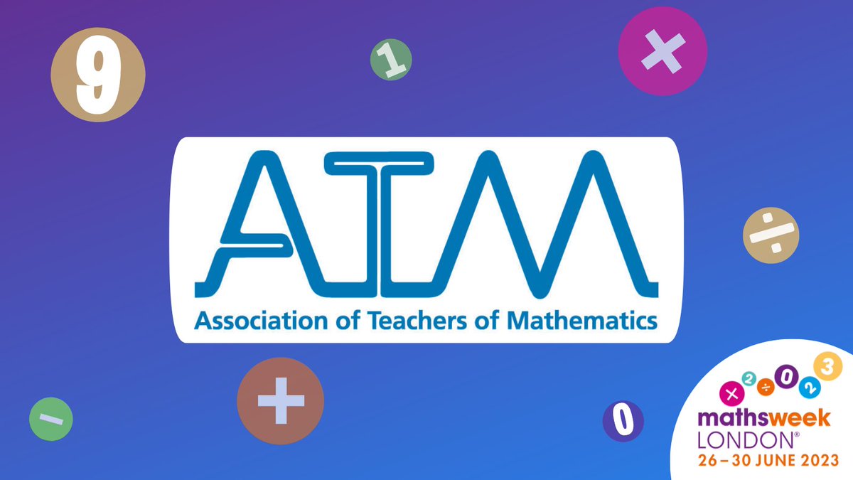 Our round of appreciation continues with @ATMMathematics who have created a range of fun games, puzzles & classroom resources for #MathsWeekLDN😀🙌 Thanks to them, we're able to help young people across London nurture a love of maths! 🔢💛 Learn more: bit.ly/45DG1Ny