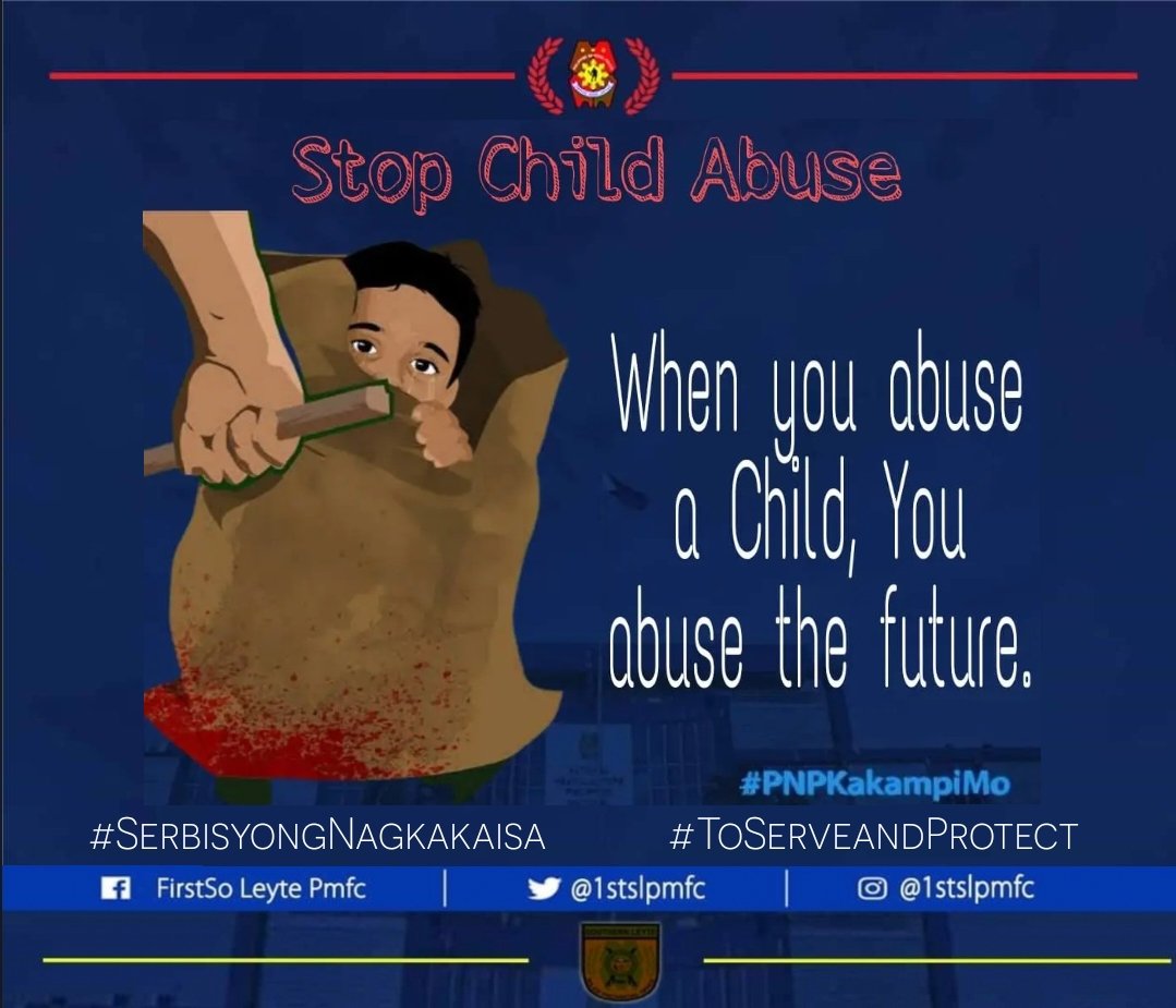 Protect our Children ...
STOP CHILD ABUSE !!!

#SerbisyongNagkakaisa
#ToServeandProtect