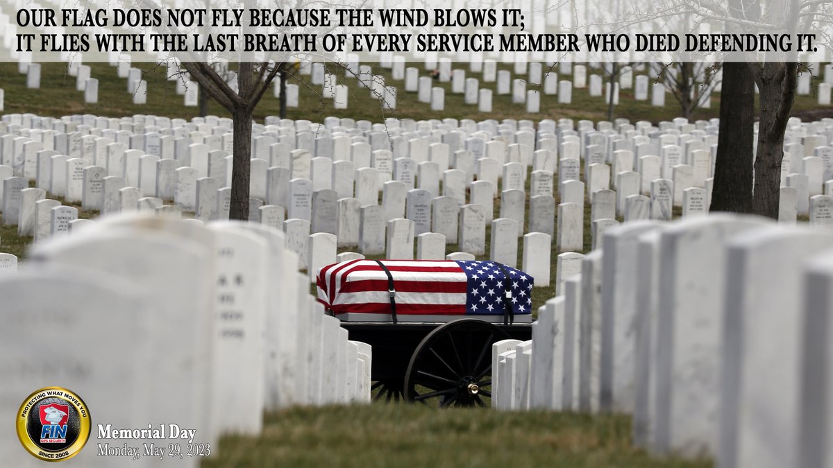 With FIN® being a Veteran-owned and operated company, Memorial Day hits close to home. We sincerely appreciate the sacrifices of those who served in the past and lost their lives defending our country. You'll never be forgotten.
Our admin office will be closed for the day.