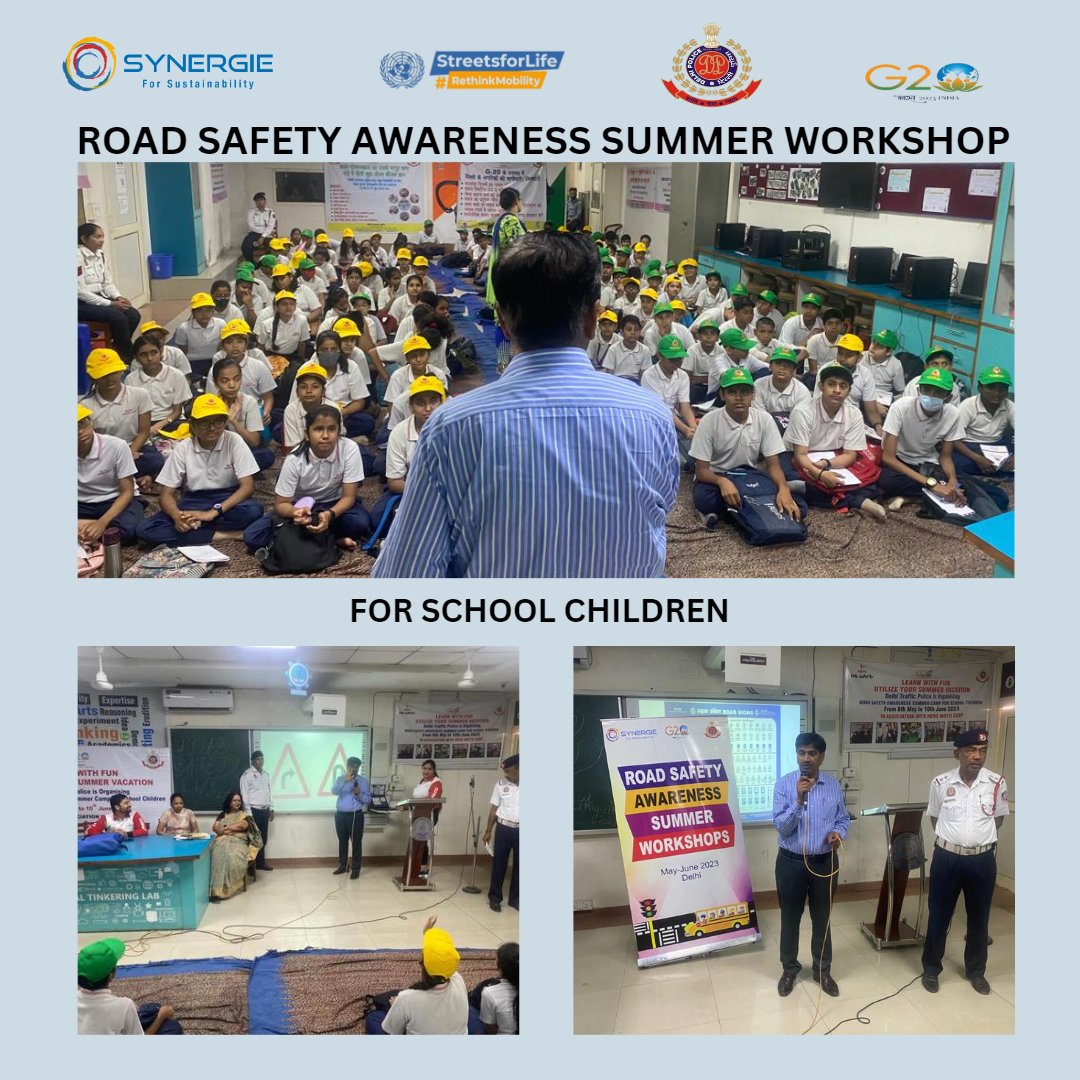 Synergie (@csrsynergie) on Twitter photo Next in our series of road safety workshops for school children, we organised our session, in collaboration with the <a href="/dtptraffic/">Delhi Traffic Police</a>, at DAV Public School, Ashok Vihar to emphasise safe road behaviour.
#roadsafety #CSR   #Sustainability #education #awareness #implementation #partner Next in our series of road safety workshops for school children, we organised our session, in collaboration with the <a href="/dtptraffic/">Delhi Traffic Police</a>, at DAV Public School, Ashok Vihar to emphasise safe road behaviour.
#roadsafety #CSR   #Sustainability #education #awareness #implementation #partner