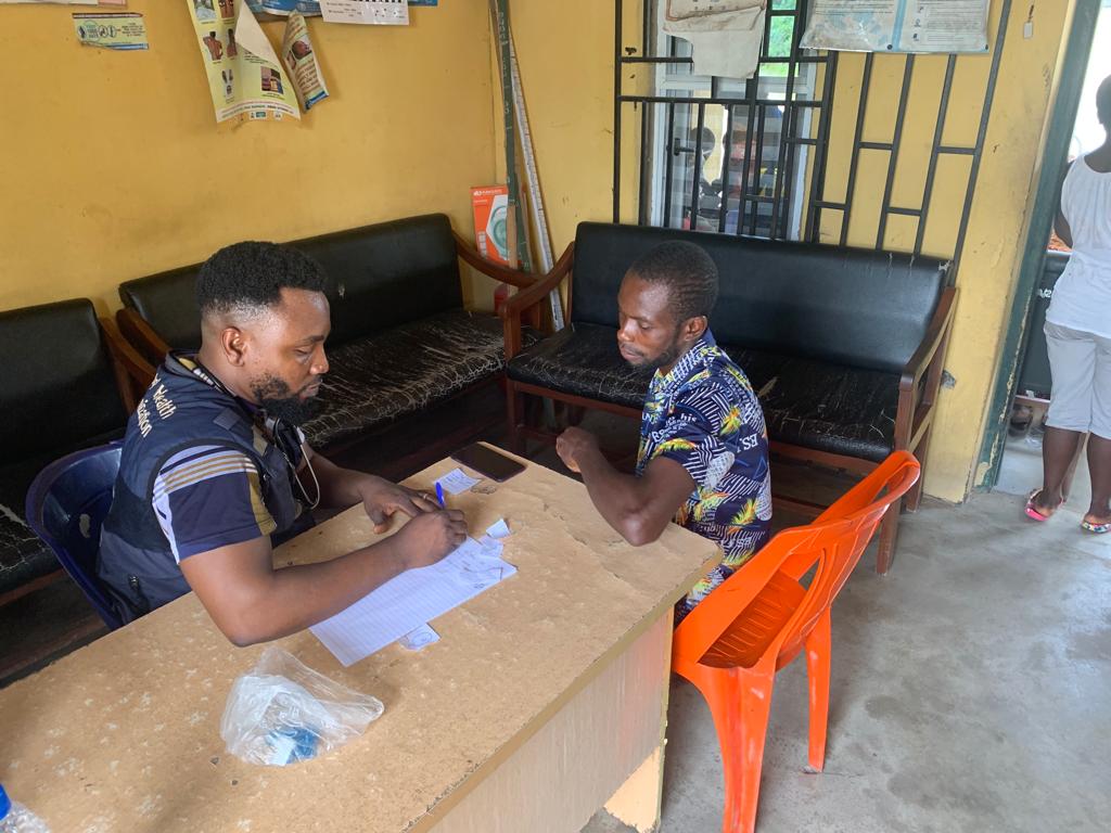WHO providing supportive supervision including consultation for minor ailments in critical LGAs, as the activity was integrated with all PHC interventions during the just concluded National TB screening week in Delta State (22-26 May, 2023).