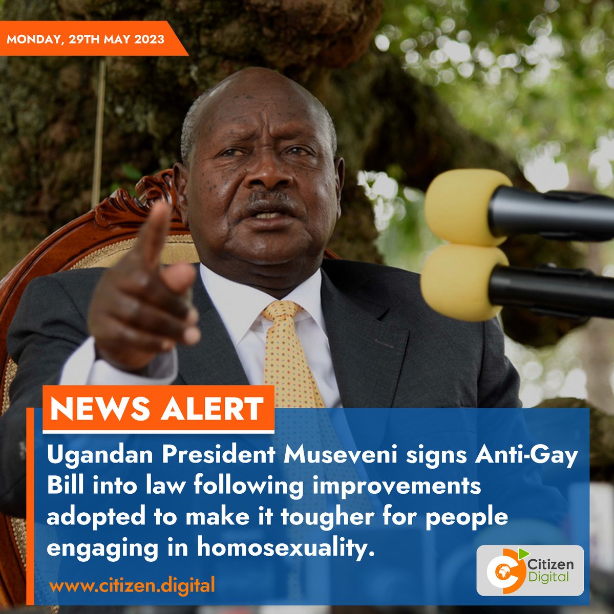Citizen TV Kenya on Twitter "Ugandan President Museveni signs AntiGay Bill into law following