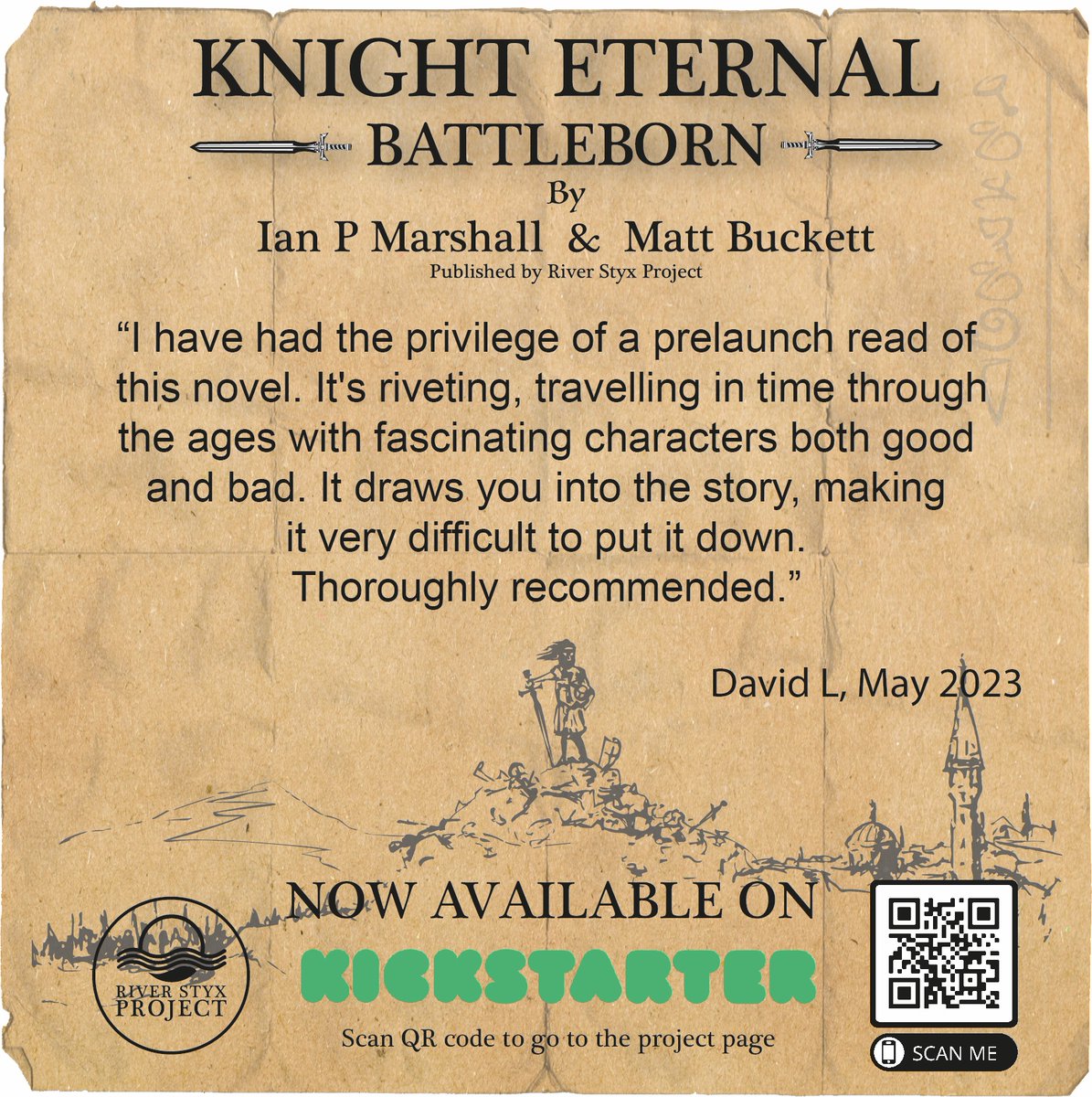 MattBuckettInfo's tweet photo. We've had really positive feedback from our advance readers of Knight Eternal, so please continue to share this project so we can smash our goal & hit the stretch goals! #knighteternal #riverstyxproject #fantasyadventure #illustratednovel #independentpublishing #kickstarter https://t.co/sxCdxmhAmL