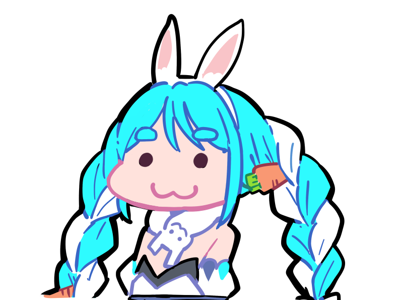 兎田ぺこら 「」|shimazakiのイラスト