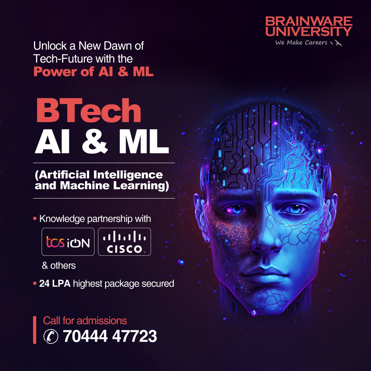 BrainwareTweet's tweet image. Join our BTech AI &amp;amp; ML Programme at Brainware University and unlock a world of possibilities! 
Enroll now👇
                bit.ly/3IKO5lO

#artificialintelligence #machinelearning #machinelearningcourse   #admissions #Admissions2023    #brainwareuniversity #brainware