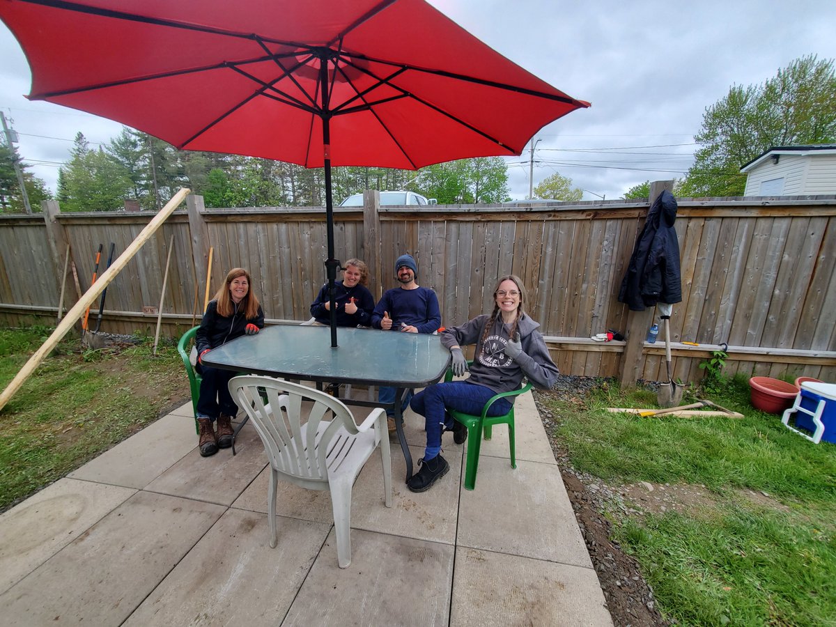 A few RJBEL members lent a helping hand laying patio stones at the Costello House on Friday for the <a href="/UWCentralNB/">United Way Central NB</a> Day of Caring.

What a great weekend to enjoy a brand new patio!
