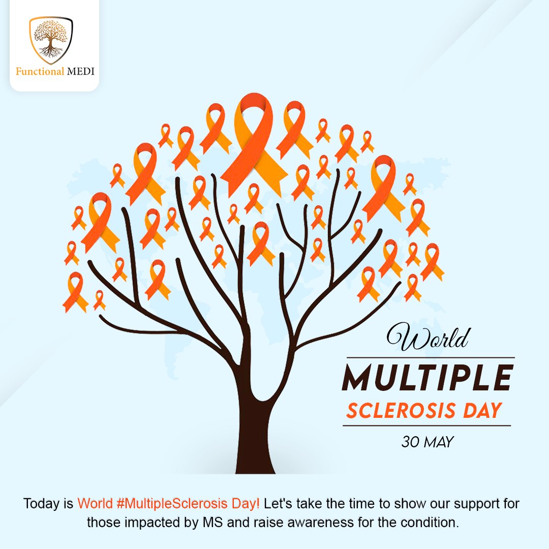 functional_medi's tweet photo. Today is World #MultipleSclerosis Day! Let's take the time to show our #support for those impacted by #MS and raise awareness for the condition.
.
.
#mediend #Health #functionalmedicine #funcationmedi #multiplesclerosis #mswarrior #msawareness #msfighter #MSCommunity #NeverGiveUp https://t.co/atENUgPyfU