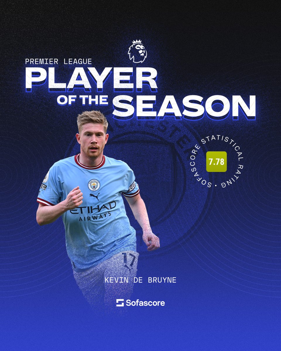 Sofascore on Twitter "🌟 PLAYER OF THE SEASON Kevin De Bruyne in the
