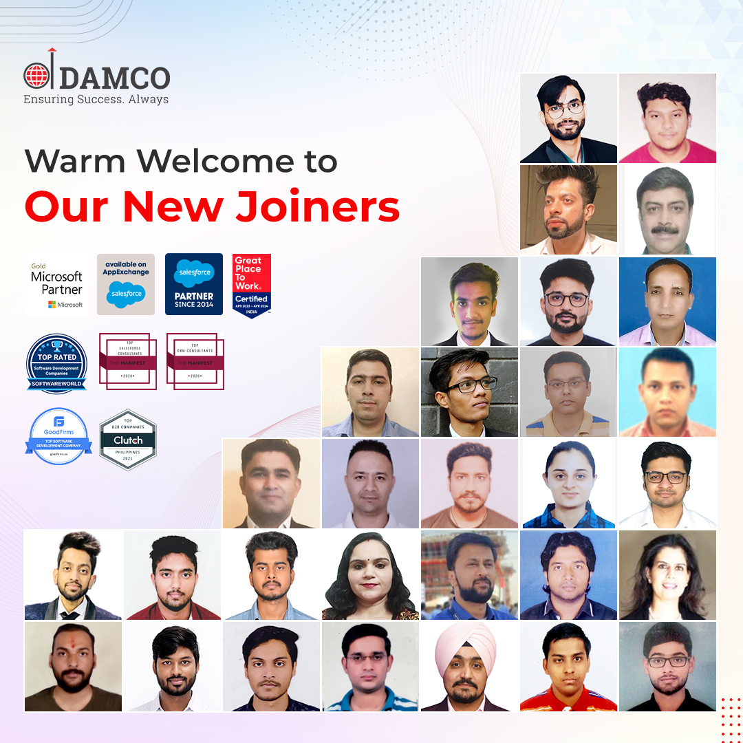 A warm welcome to our newest hires 🎉

We're thrilled 🤩 to have you all on board and look forward to a long and fruitful association with you.

 #NewHires #LifeAtDamco #WelcomeAboard