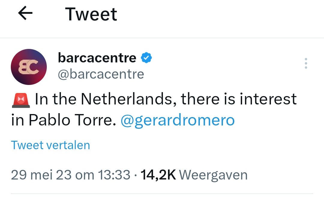 BeardedGuy14's tweet photo. Pablo torre is een 20 jarige barcelona middenvelder, meeste ervaring centraal en aanvallend. Laat #Feyenoord nu nog een vervanger van Kokcü zoeken?? Huur transfer?? #Eredivisie https://t.co/0Xqbnx9bGX