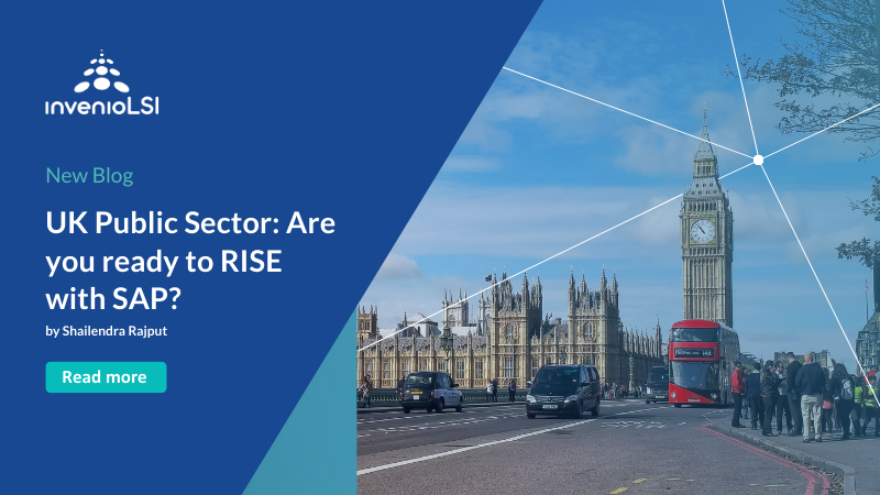In our latest blog, Shailendra Rajput shares his insights when considering a move to SAP Rise for your UK public sector institution. Check it out here: invlsi.co/3BYLhhl #risewithsap #ukpublicsector