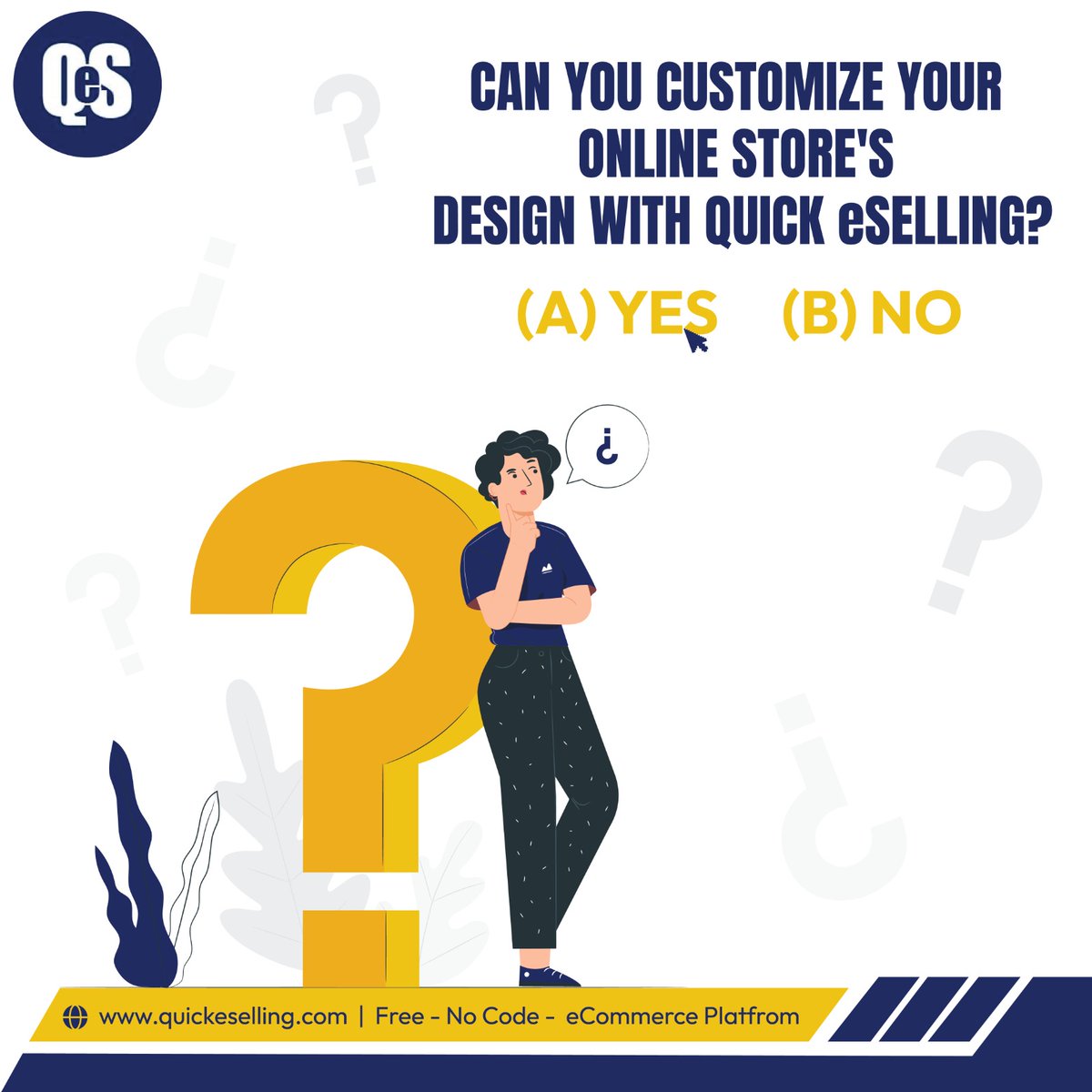 QuickeSelling's tweet image. If you&apos;re looking to create an online store that stands out and reflects your brand&apos;s personality, then customization is key! 

#QuickESelling #Customization #OnlineStoreDesign #EcommerceSolutions #BrandPersonality #DigitalMarketing #EcommerceSuccess #SmallBusinessOwners