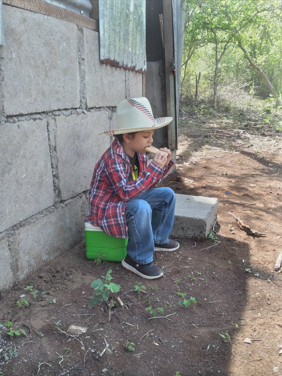 Mi pequeño gigante un fin de semana de campo.