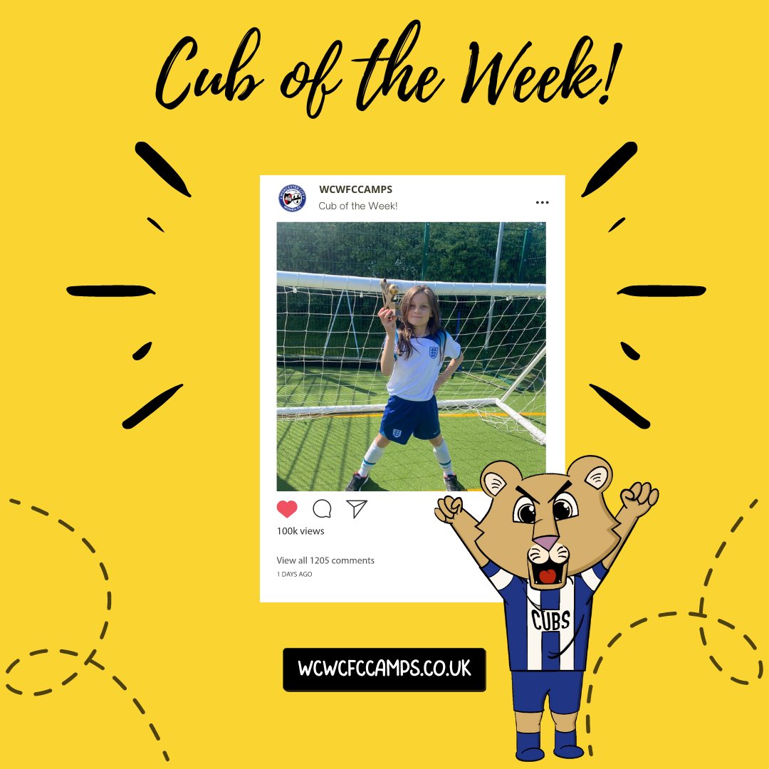WCWFCcamps's tweet photo. Check out our recent Cub of the Week’s for both age groups! 🤩👊

The last few weeks have been awesome from our little cub’s as we have played lots of football games in the sun☀️ 

📲 Get signed up here: https://t.co/2ywobNUSIw https://t.co/UjOatPehZE