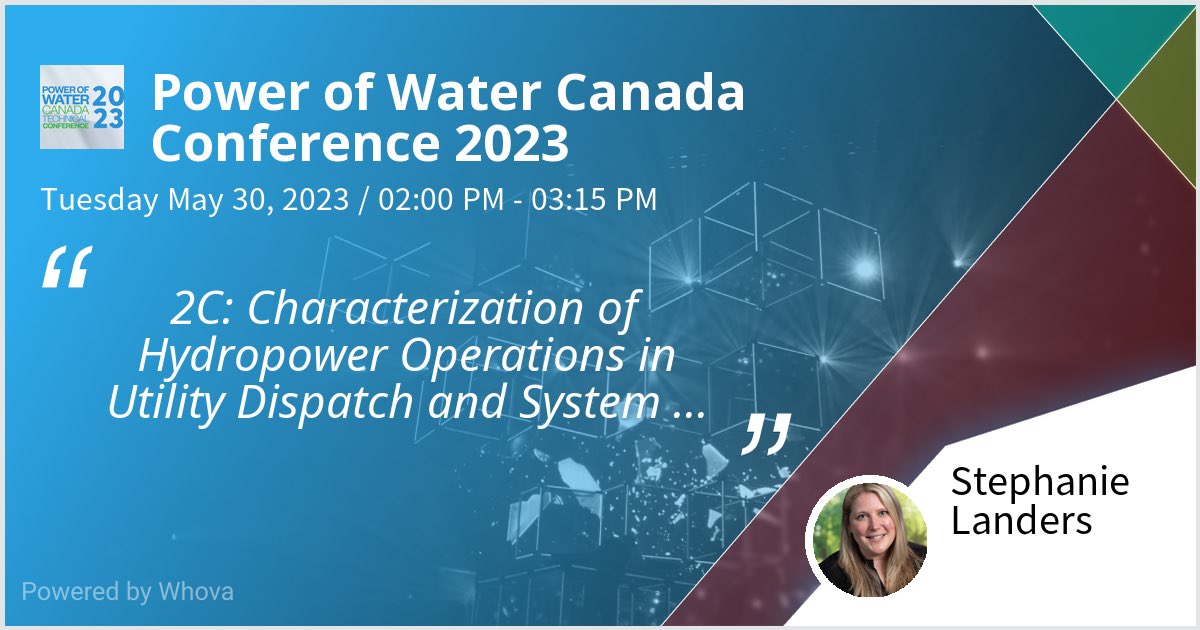 Stephflanders's tweet photo. I am speaking at Power of Water Canada Conference 2023. Please check out my talk if you're attending the event! @PowerofWaterCan #POWC2023 #POWC - via #Whova event app https://t.co/d88hs3vcKt