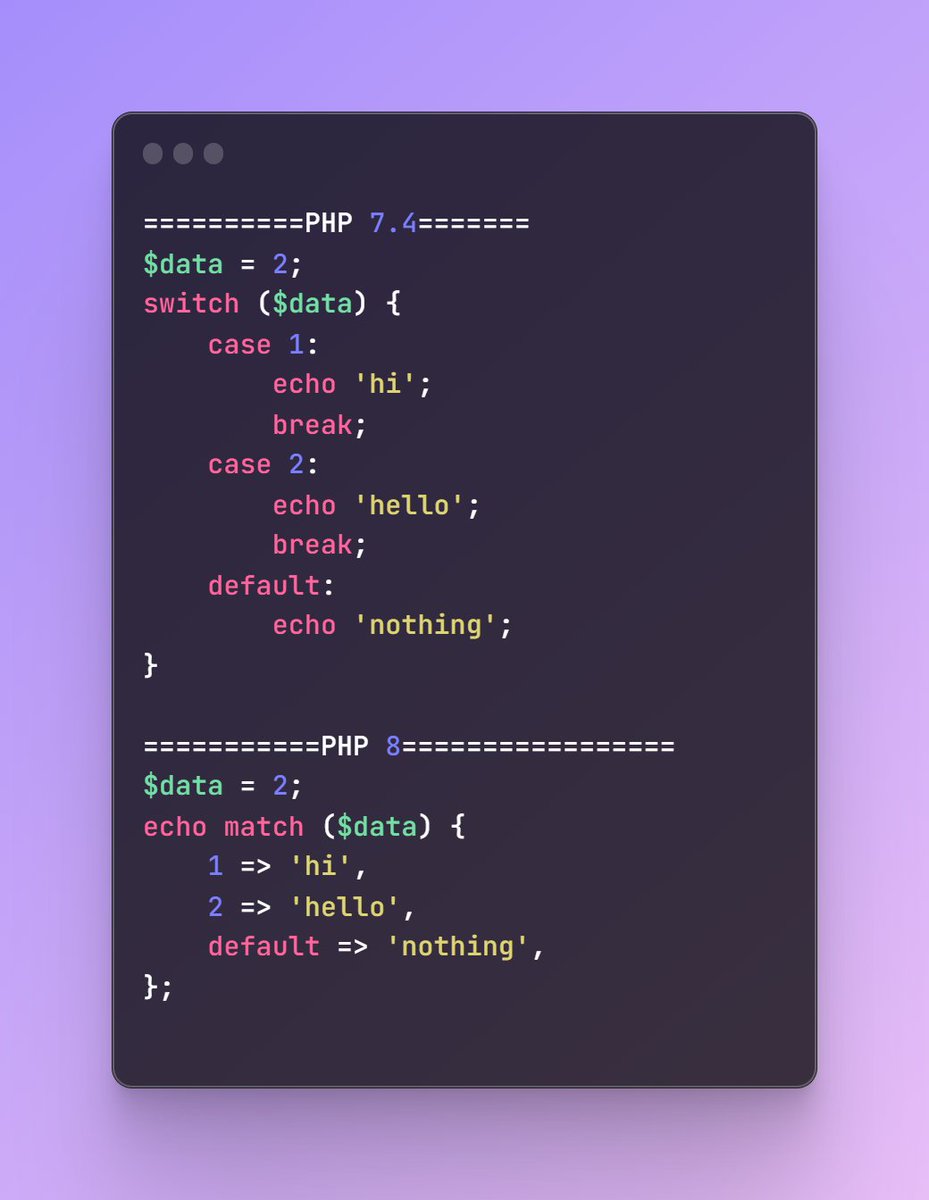 Change your switch case early based pHP 8
#php #coding #programming #programmers #laravel #CodeNewbie