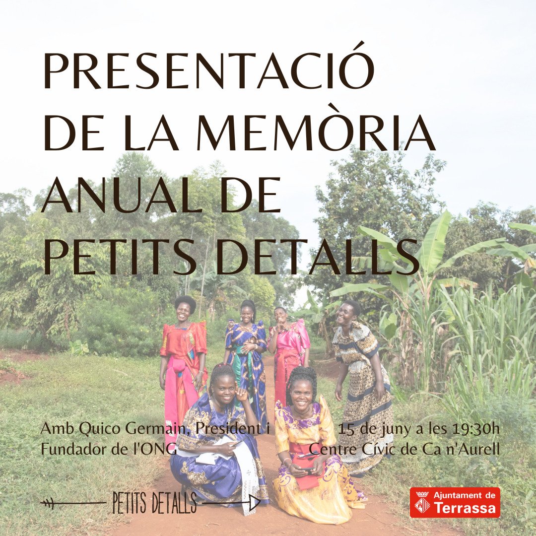El proper 15 de juny presentarem la nostra Memòria Anual del 2022 al centre cívic de Ca n'Aurell a Terrassa. T'hi esperem!