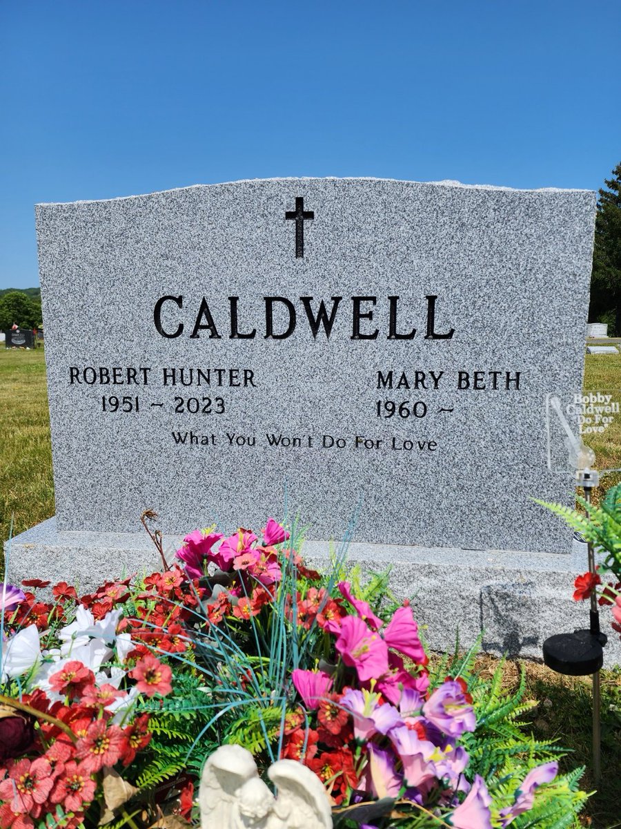 bobbycaldwell's tweet photo. Bobby's monument.  I love you so much.  -Mary https://t.co/Xn6WGq78wD