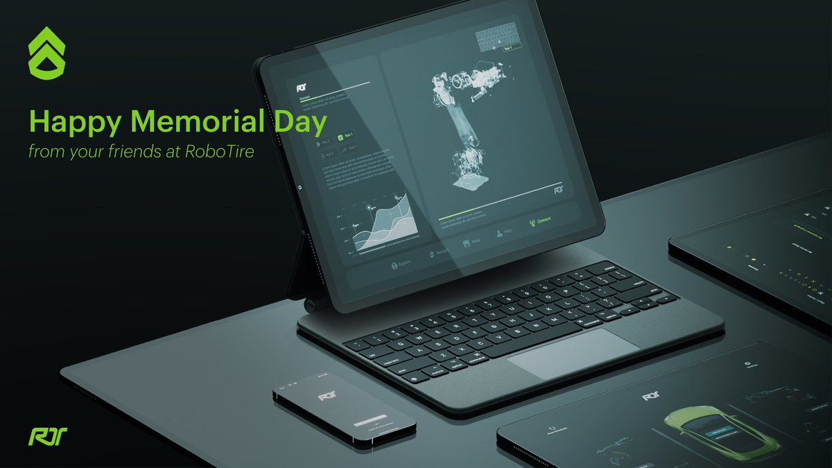 🤖🇺🇸 Happy Memorial Day! 🌟💙💚

Today, let us remember and express our heartfelt gratitude to those who have served.  Let's honor our heroes and celebrate unity as one! 🙏💚🇺🇸 

#MemorialDay #RoboTireCares #HonoringHeroes