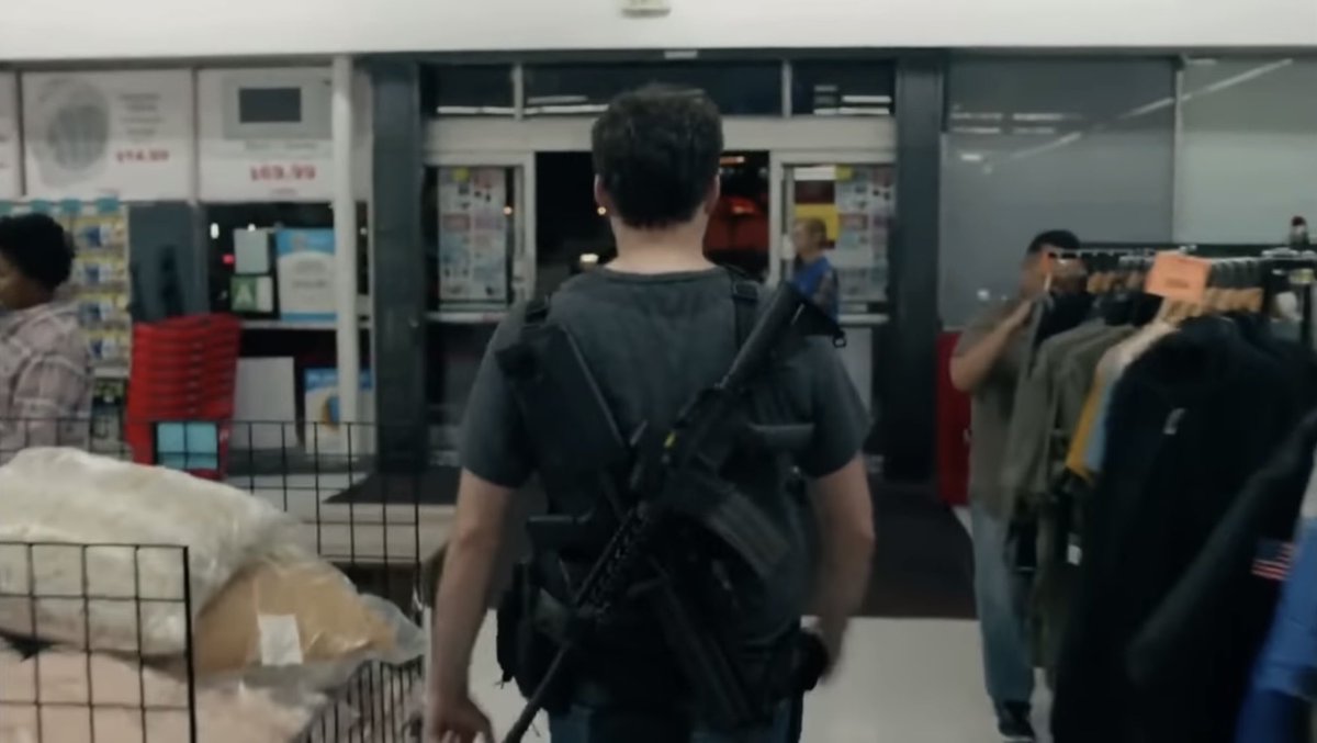 athensgagirl's tweet photo. People saying Bill Hader gave no commentary on gun violence in the #BarryHBO finale…did y’all watch the same show that I did?? 

Cause I’m pretty sure Barry walking out of the store (and through the kids aisle no less!) with about ten guns strapped everywhere WAS the commentary https://t.co/eKH7iwLdBJ