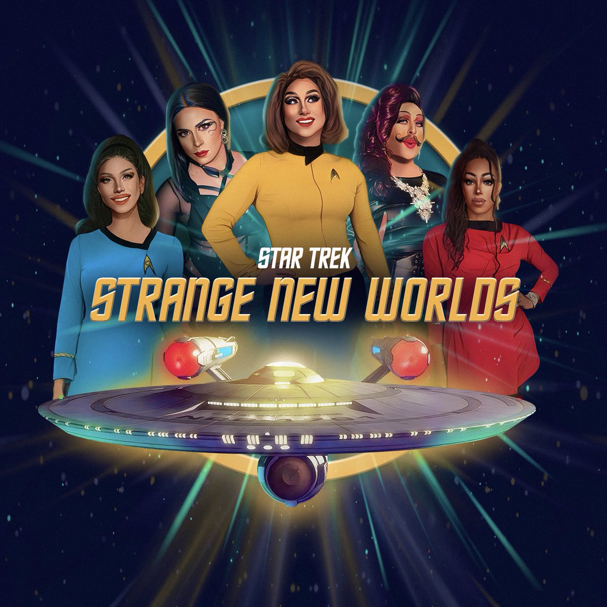FlippeKikee's tweet photo. The Queens of @toproudlygo are ready for SNW Season 2!
We have so much in store this summer, from Brooklyn Pride to FlameCon! So excited to Trek out with y’all!!
Live PROUD and Prosper!🖖🏻
#StarTrekStrangeNewWorlds #ToProudlyGo https://t.co/DhZMU2ZpCs