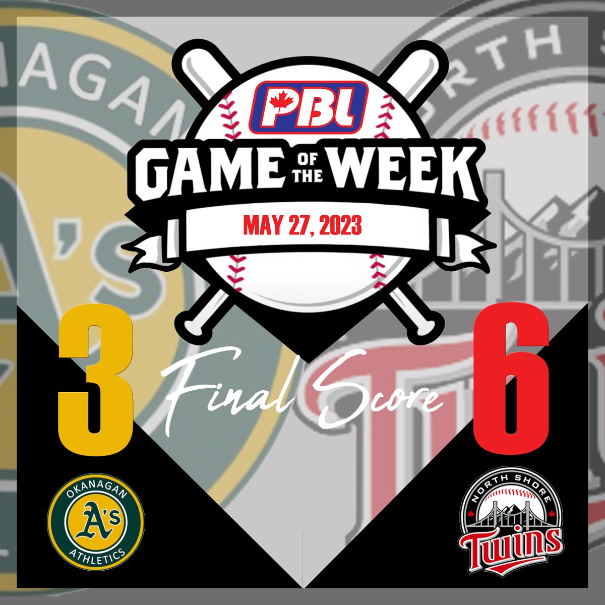 BCPBL (@bcpbl1) on Twitter photo This past Saturday was the PBL "Game of the Week" between the <a href="/Okanagan_As/">Okanagan Athletics</a> & <a href="/NorthShoreTwins/">North Shore Twins</a>
with the Twins coming out on top 6-3. Player of the game was <a href="/_Declan_Barry/">Declan Barry</a> of the Twins.
📸<a href="/dzuskind/">david zuskind</a> This past Saturday was the PBL "Game of the Week" between the <a href="/Okanagan_As/">Okanagan Athletics</a> & <a href="/NorthShoreTwins/">North Shore Twins</a>
with the Twins coming out on top 6-3. Player of the game was <a href="/_Declan_Barry/">Declan Barry</a> of the Twins.
📸<a href="/dzuskind/">david zuskind</a>
