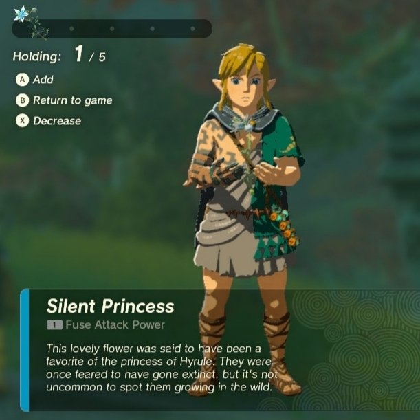 DaysBotw's tweet photo. Did you all notice that the Silent Princess flower's description has slightly changed? 
Now it says that "it's not uncommon to spot them growing in the wild" 🥲 https://t.co/StARCajQrY