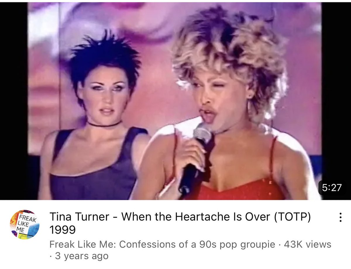 shirlpuzz's tweet photo. I didn’t know Kat Slater was a backing dancer for Tina Turner https://t.co/6MXRDikLg2