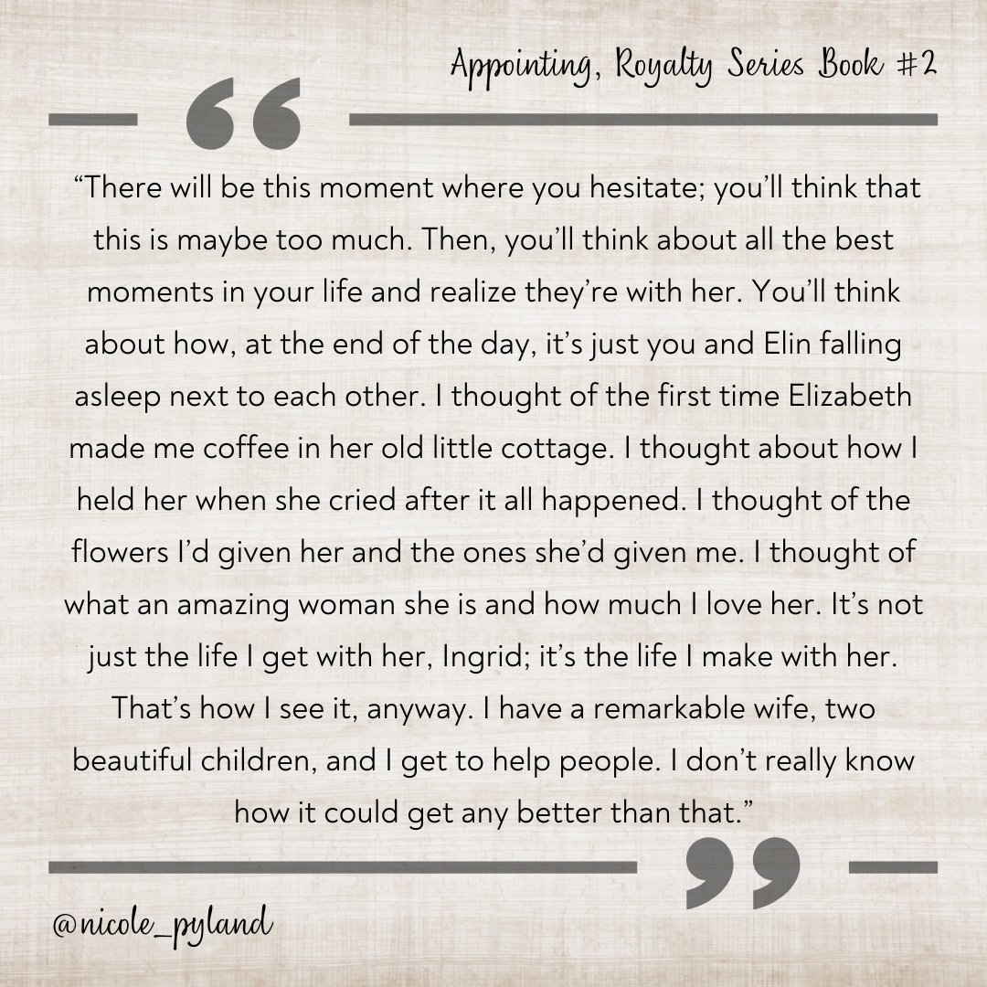 APPOINTING, Royalty Series Book 2, available in:

👑 e-book
👑 paperback
👑 hardcover

Get your copy today:
amazon.com/dp/B0BZ73DVNM?…

#lesbianromance #lesfic #sapphicromance #wlw 
#sapphicfiction #sapphicbooks