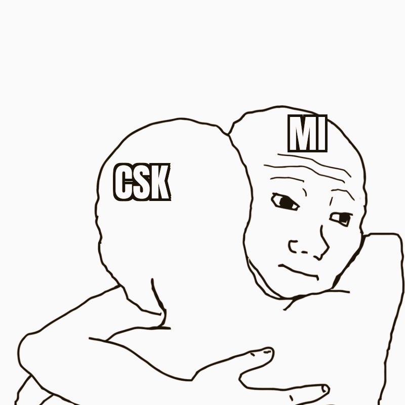 CSK 🤝 MI

Both seeing a heavy target 🎯 from #GujratTitans in a clutch game.

#ChennaiSuperKings #IPL2023Finals #CSKvGT