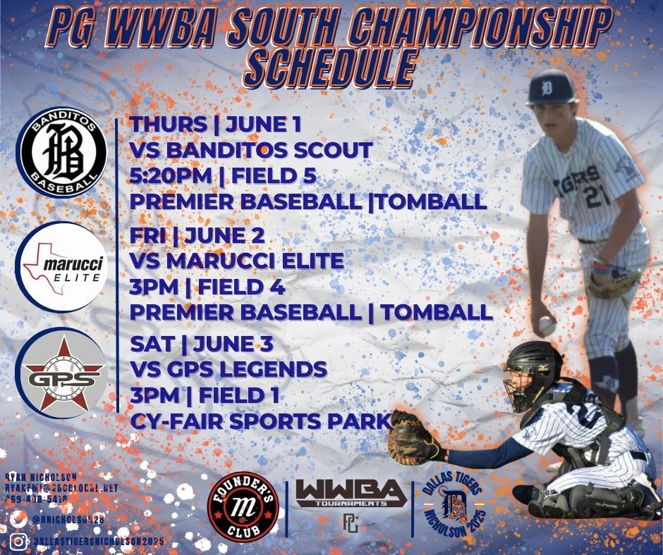 Ready to kick off the summer season with this team in Houston!  <a href="/DTigerBaseball/">Dallas Tigers</a> <a href="/dtigerscentral/">@DTigersCentral</a> <a href="/Texas_PG/">Perfect Game Texas</a>