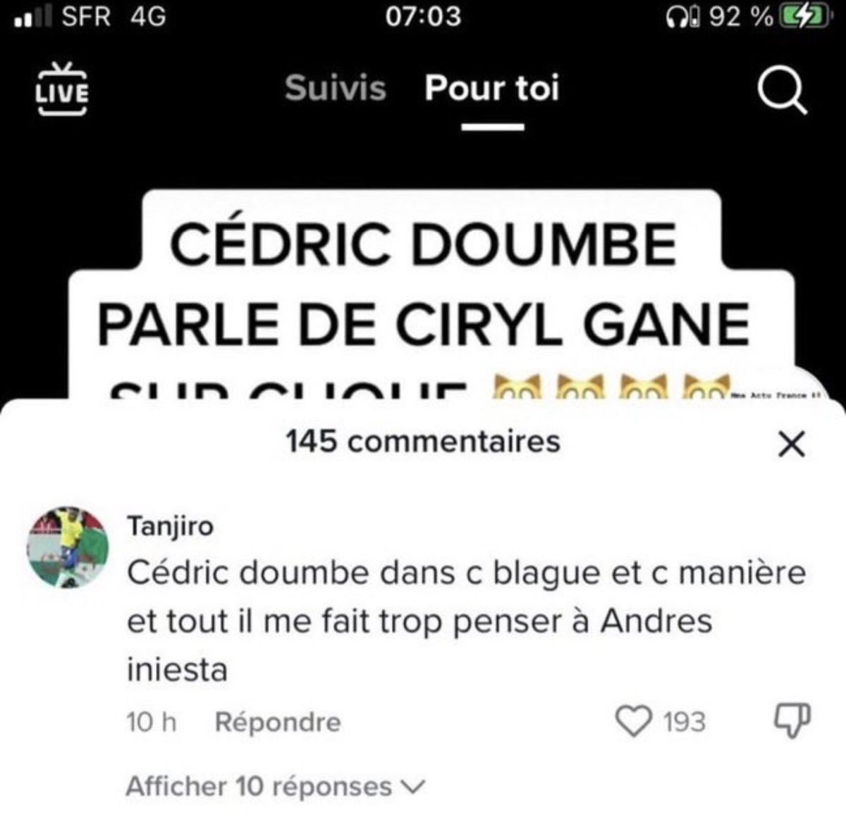 Mdrrrrr la corrélation entre tout ça