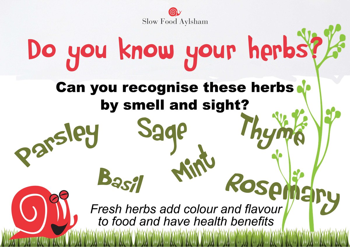 So you think you know your herbs? Come and test your culinary senses at our stand at Saturday's new Food &amp; Craft Market in Aylsham. slowfoodaylsham.org.uk
@aylshamfoodcraftmarket