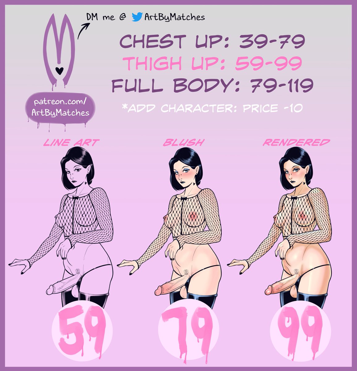 ArtByMatches's tweet image. 💜 Comm sheet 💜