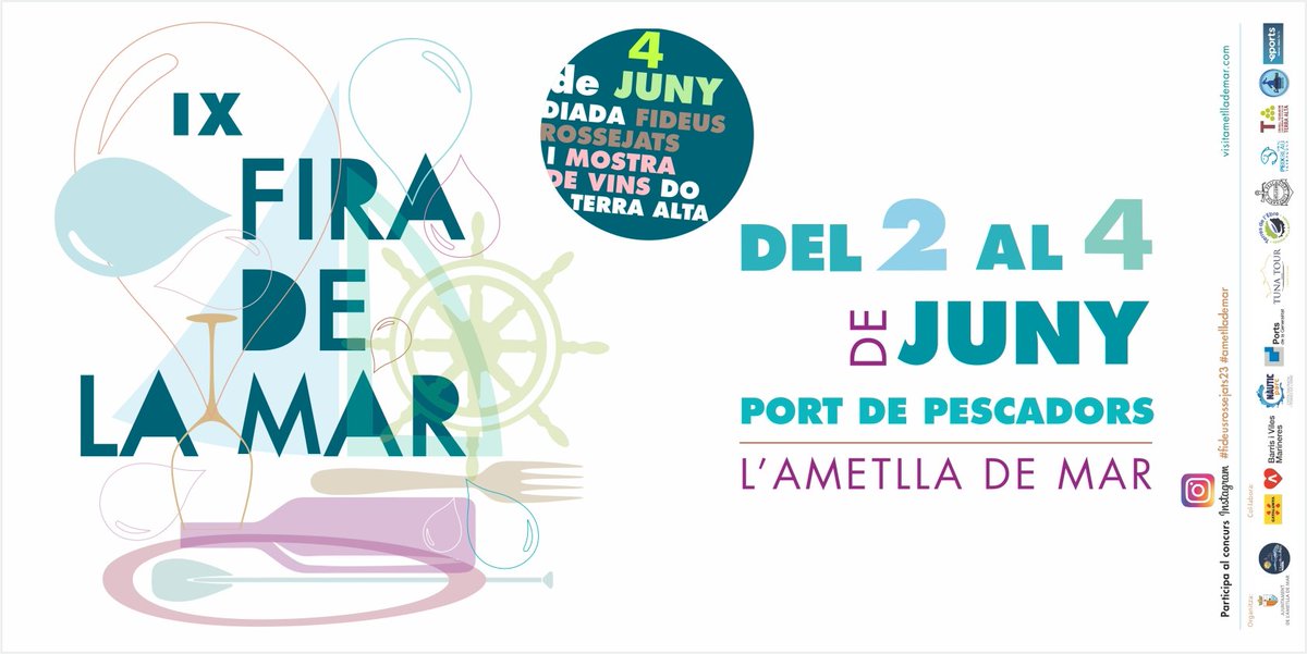 Ja podeu consultar el programa d'actes que us hem preparat per aquest pròxim cap de setmana a l'#AmetlladeMar.
👉 visitametllademar.com 

#VilesMarineres #TerresdelEbre #CatalunyaExperience