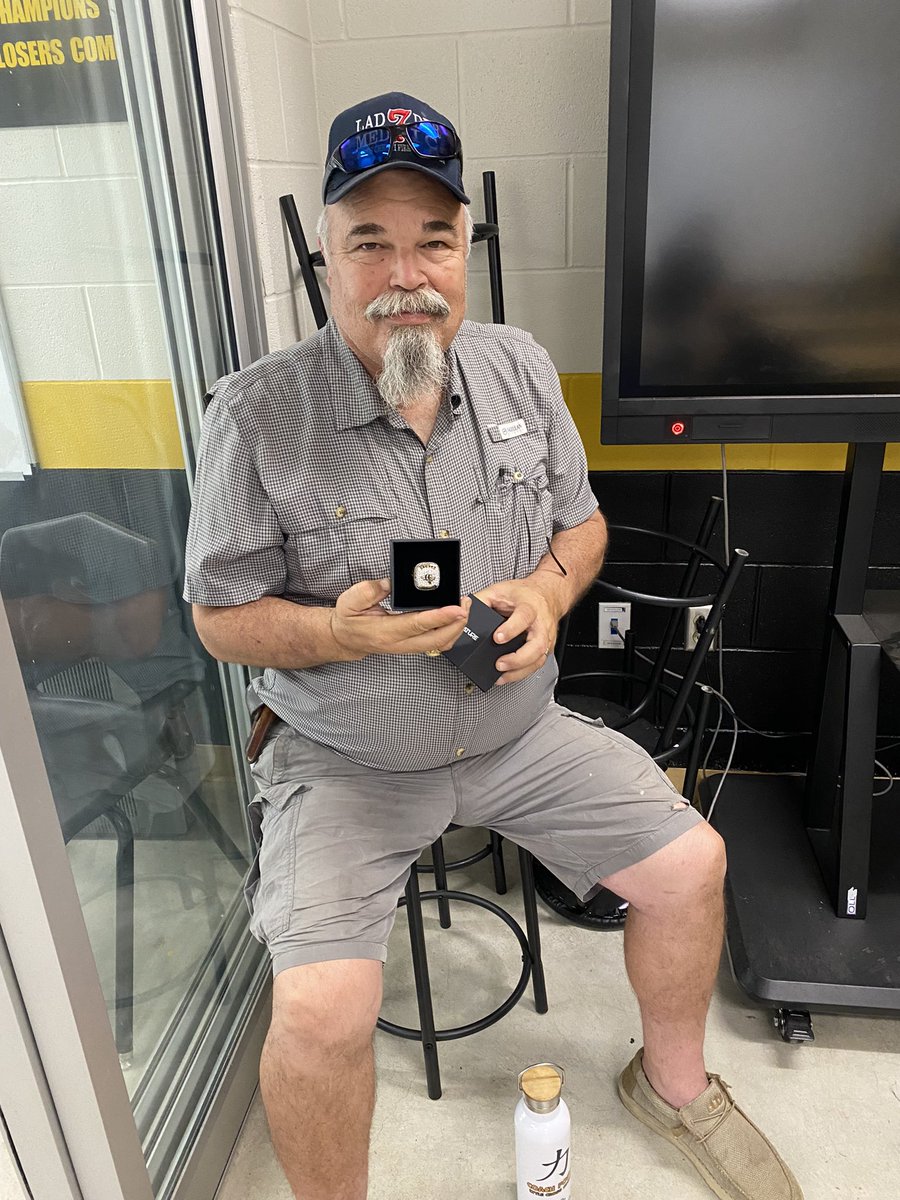 lytle_xc's tweet photo. Finally got to give Coach Foster his State Ring last week. He coached all but 1 as our JH Coach. THANK YOU!!@LoriLwilson23 @LytleAthletics @LytleFootball @RaygosaMark @lytleisd @LytleTrack @coachjojones22 @LytleJHS @Lytlehssoftball @LytleVolleyball @CoachBenavides7 @mayorgonzltx https://t.co/EuO0x8yDJ7